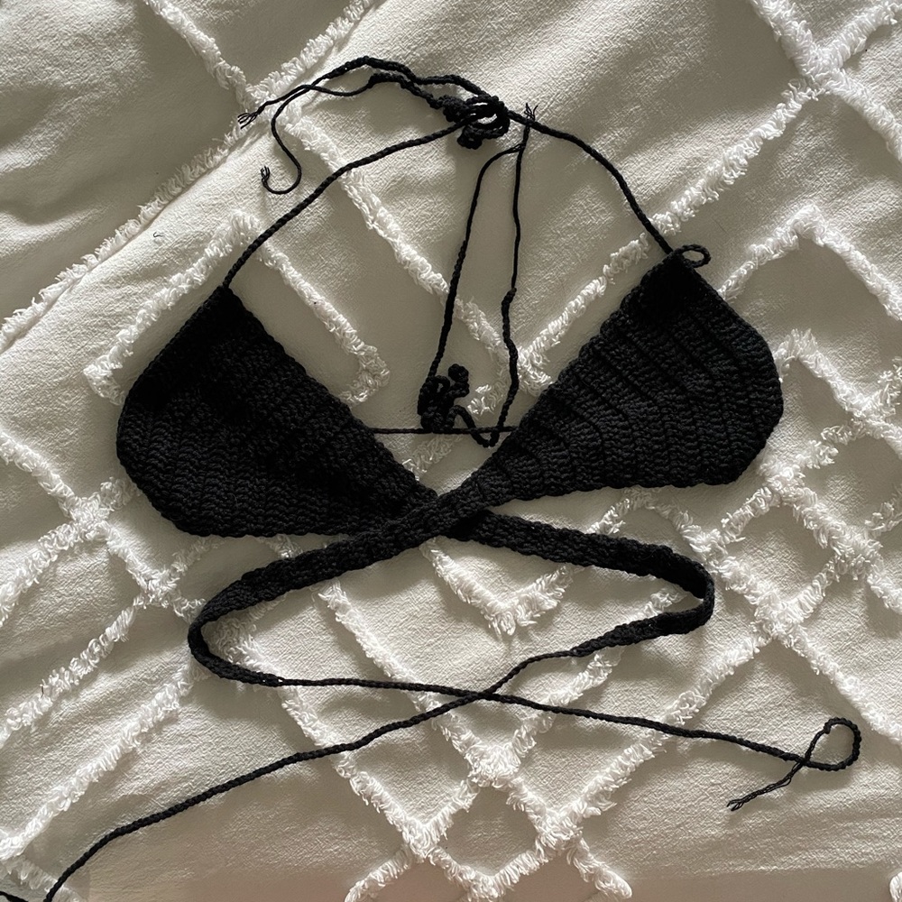 Crochet bikini top